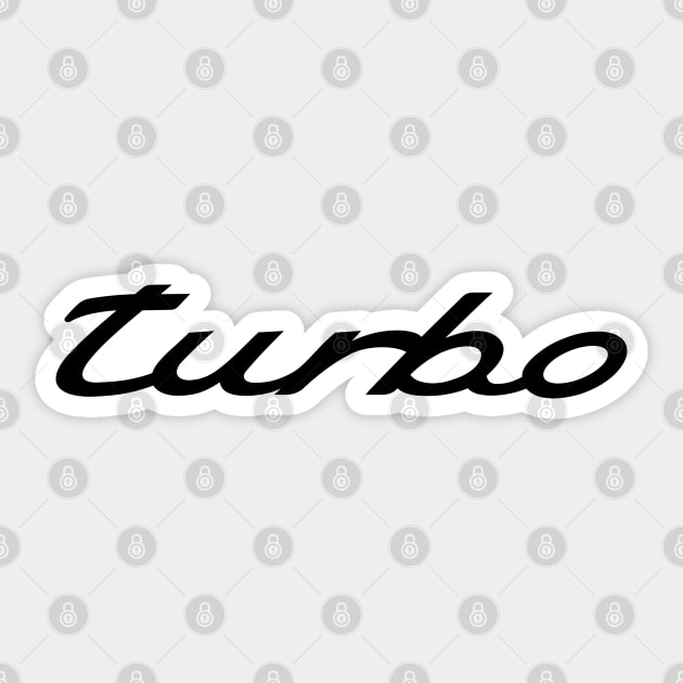 Turbo Sticker by IbisDesigns